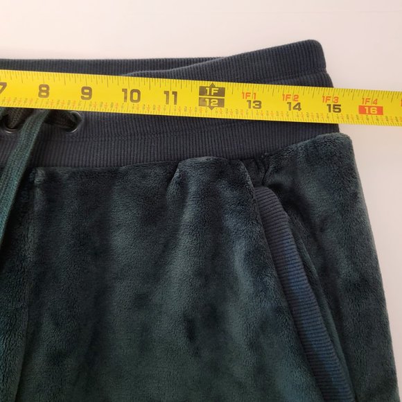 Athleta Size Small Double Cozy Karma Velour Recovery Joggers Plush Fleece Green - Picture 11 of 13